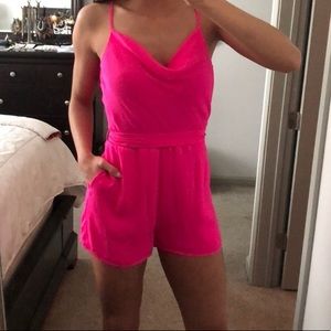 Pink boutique romper